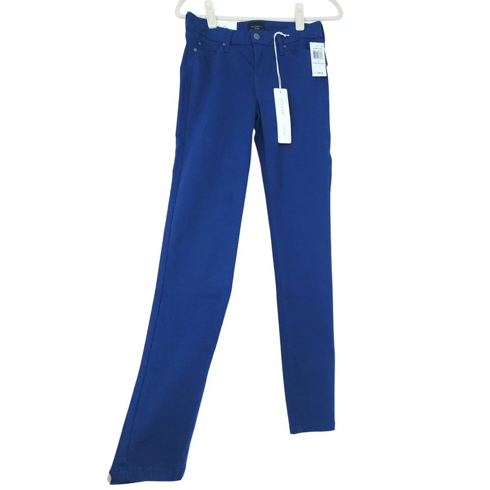 NWT Celebrity Pink Jayden Skinny Jeans Womens 3/26 Blue Casual Indie Denim Pants
